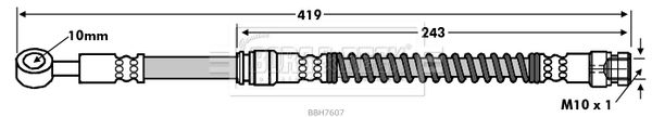 BORG & BECK Pidurivoolik BBH7607